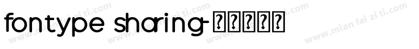 fontype sharing字体转换
